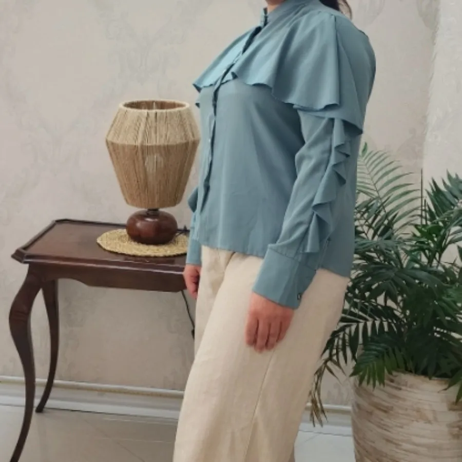 شومیز  آستین حلزونی