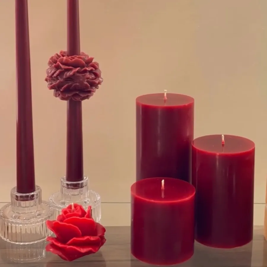 شمع قلمی گلدار