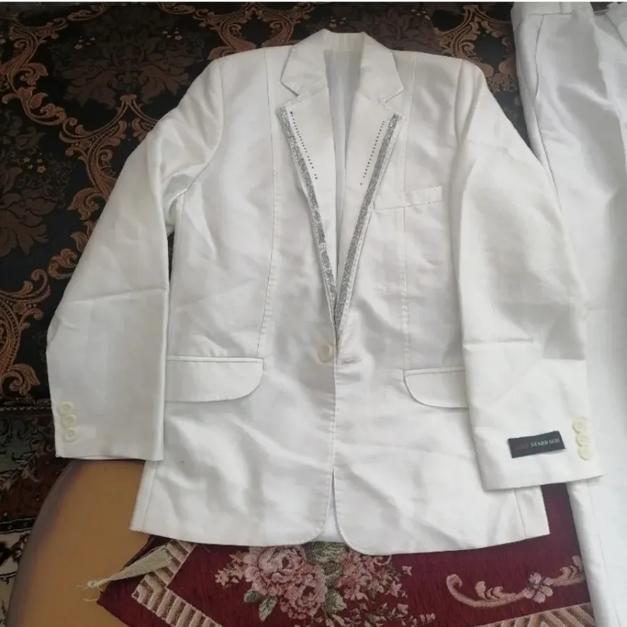 کت و شلوار بچگانه سفید