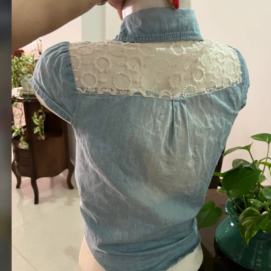 شومیز حلقه ای جین