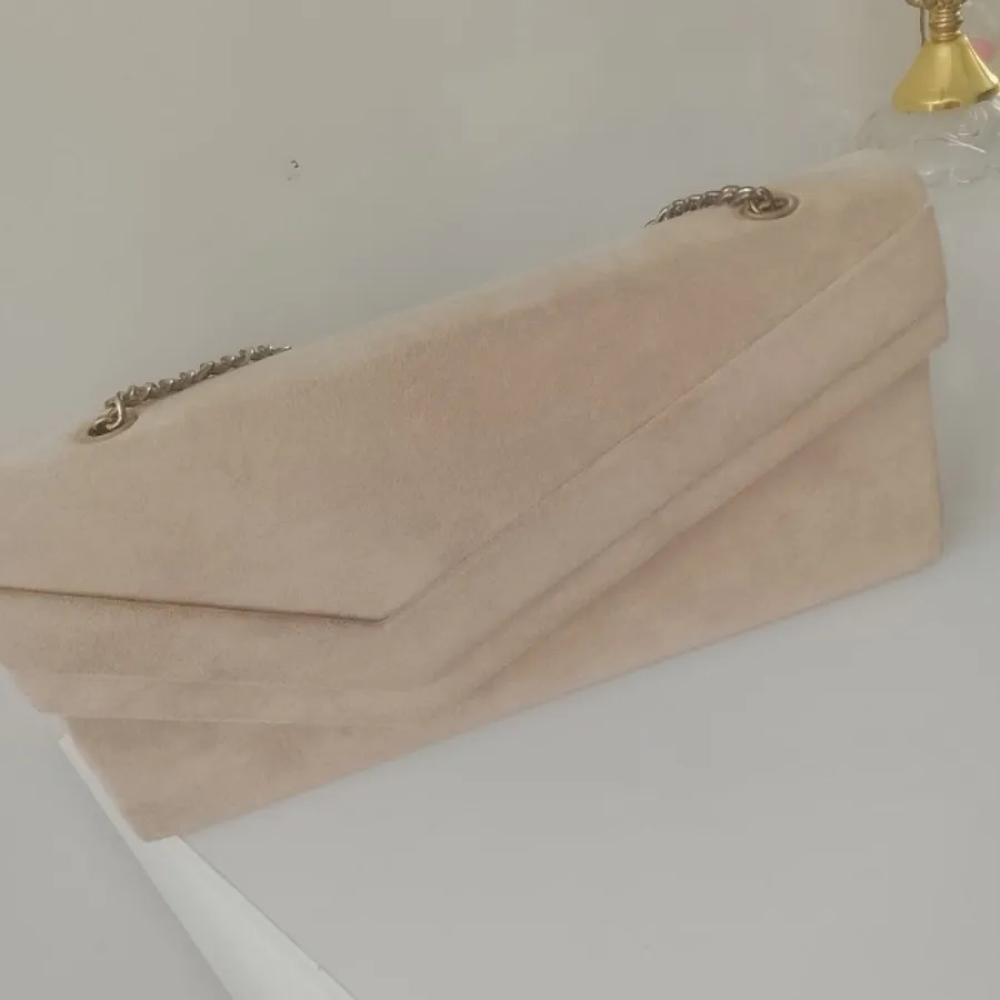 ست کیف و کفش مخملی موکا
