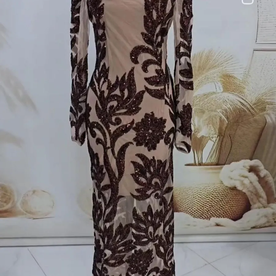 لباس مجلسی پولکی استر دار