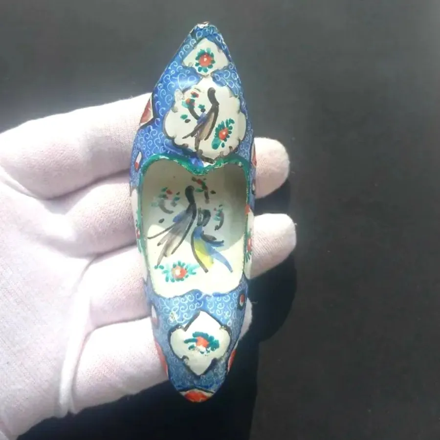 کفش مسی میناکاری قدیمی