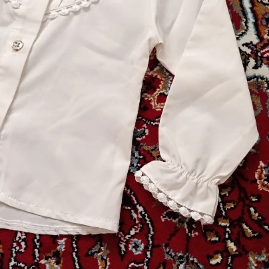 شومیز سفید دخترانه