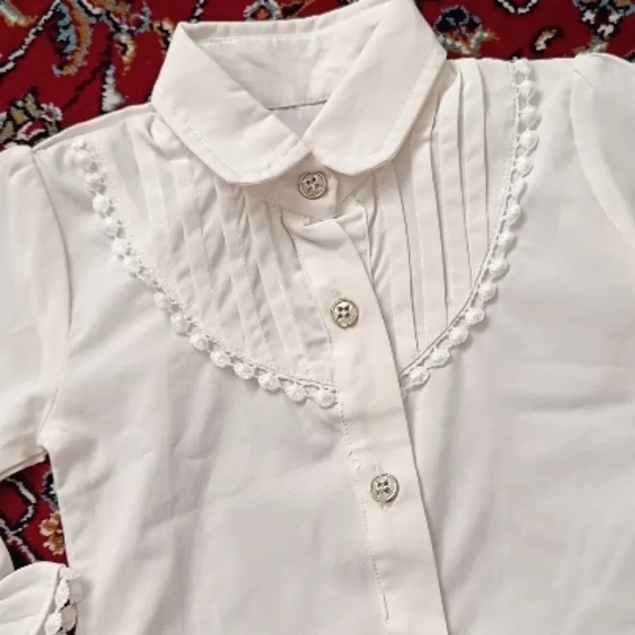 شومیز سفید دخترانه