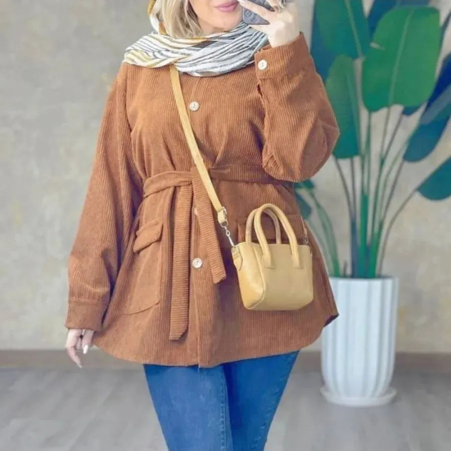 مانتو کتی مخمل کبریتی
