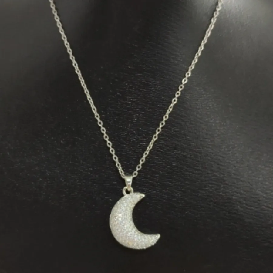گردنبند سوارسکی طرح ماه