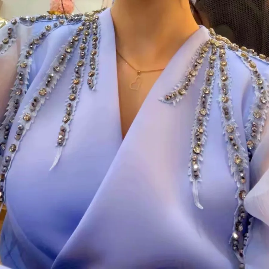 لباس مجلسی آبی آسمانی