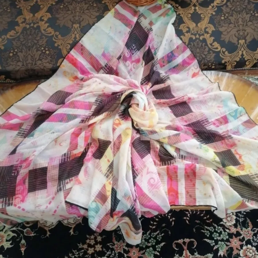 روسری قواره بزرگ رنگ شاد