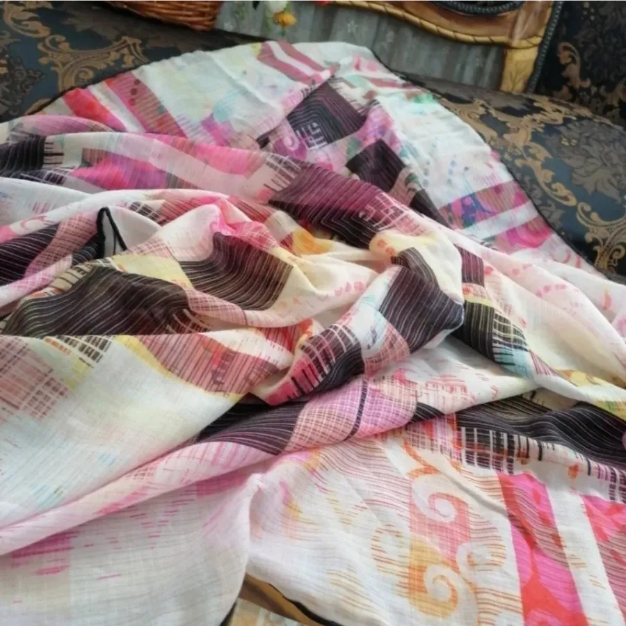 روسری قواره بزرگ رنگ شاد