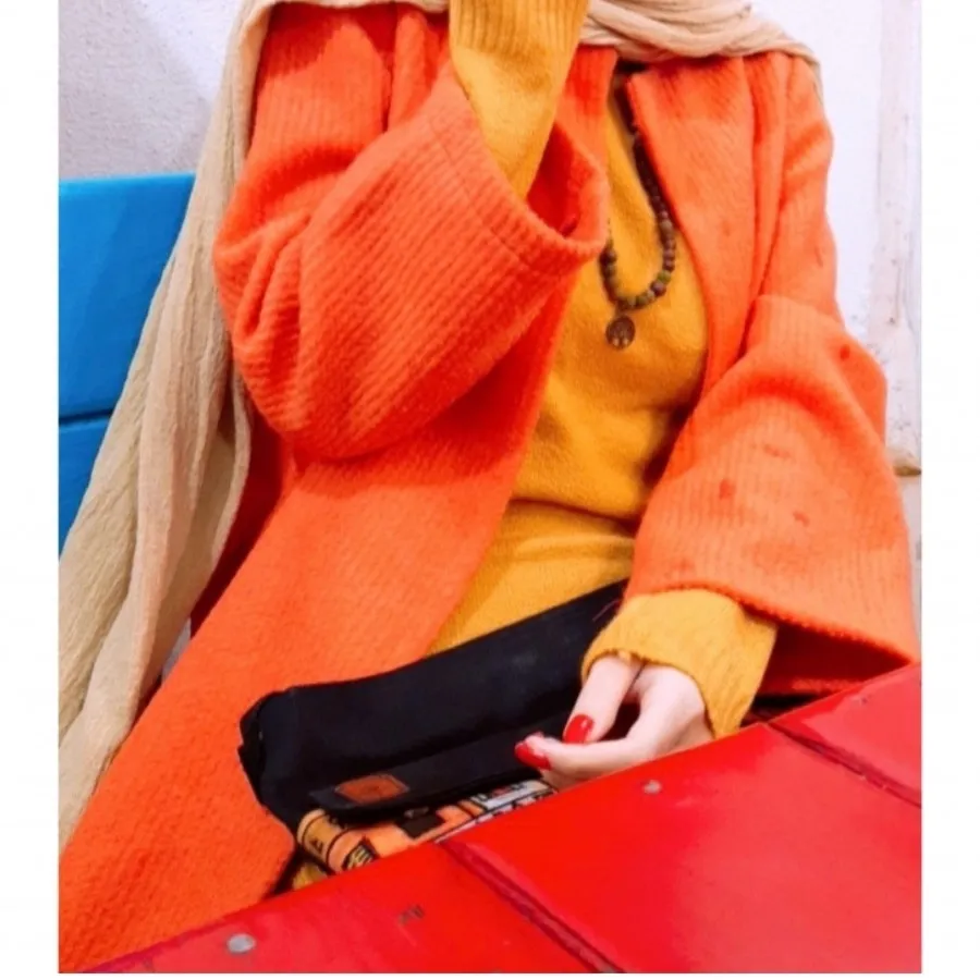 پالتو پشمی نارنجی