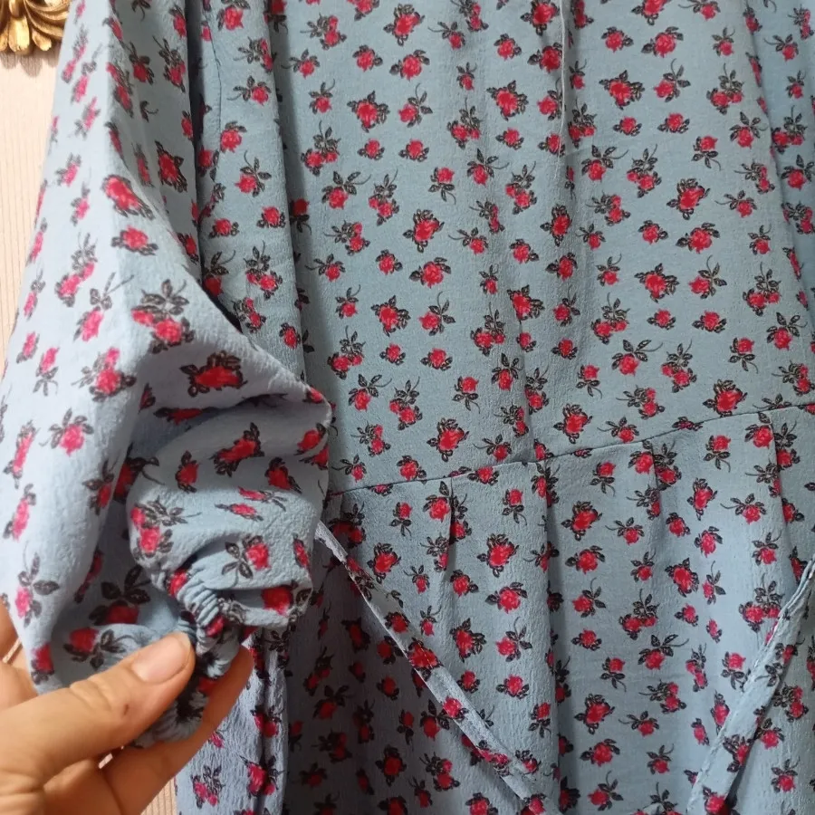 پیراهن پفکی گلدار