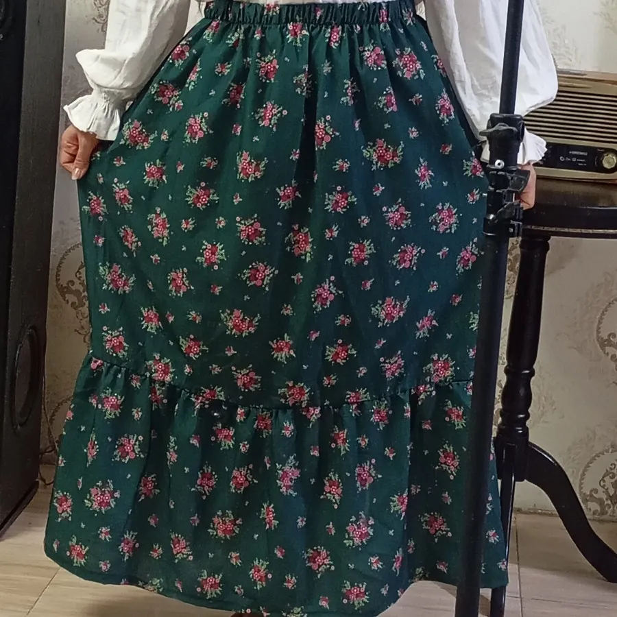 دامن پفکی پارچه ایی