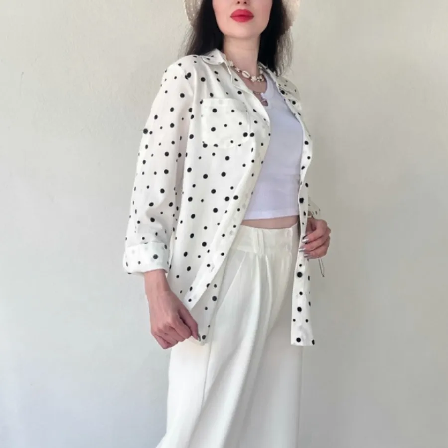 شومیز خالخالی وارداتی
