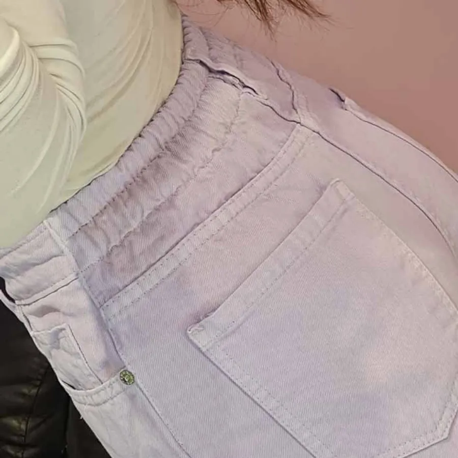 شلوارمام استایل صورتی