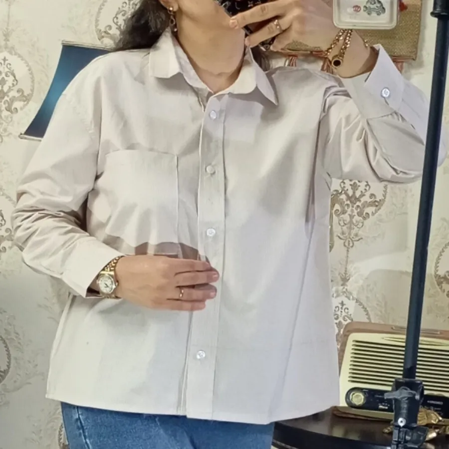 شومیز یقه مردونه