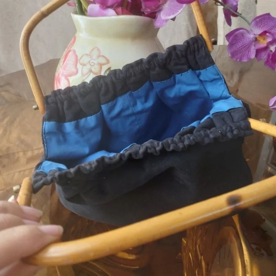 کیف مخمل خارجی دسته چوبی