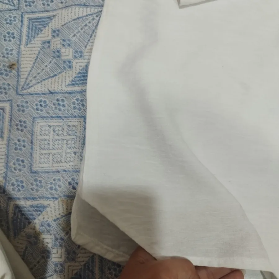 شومیز نخی جلو بسته سفید