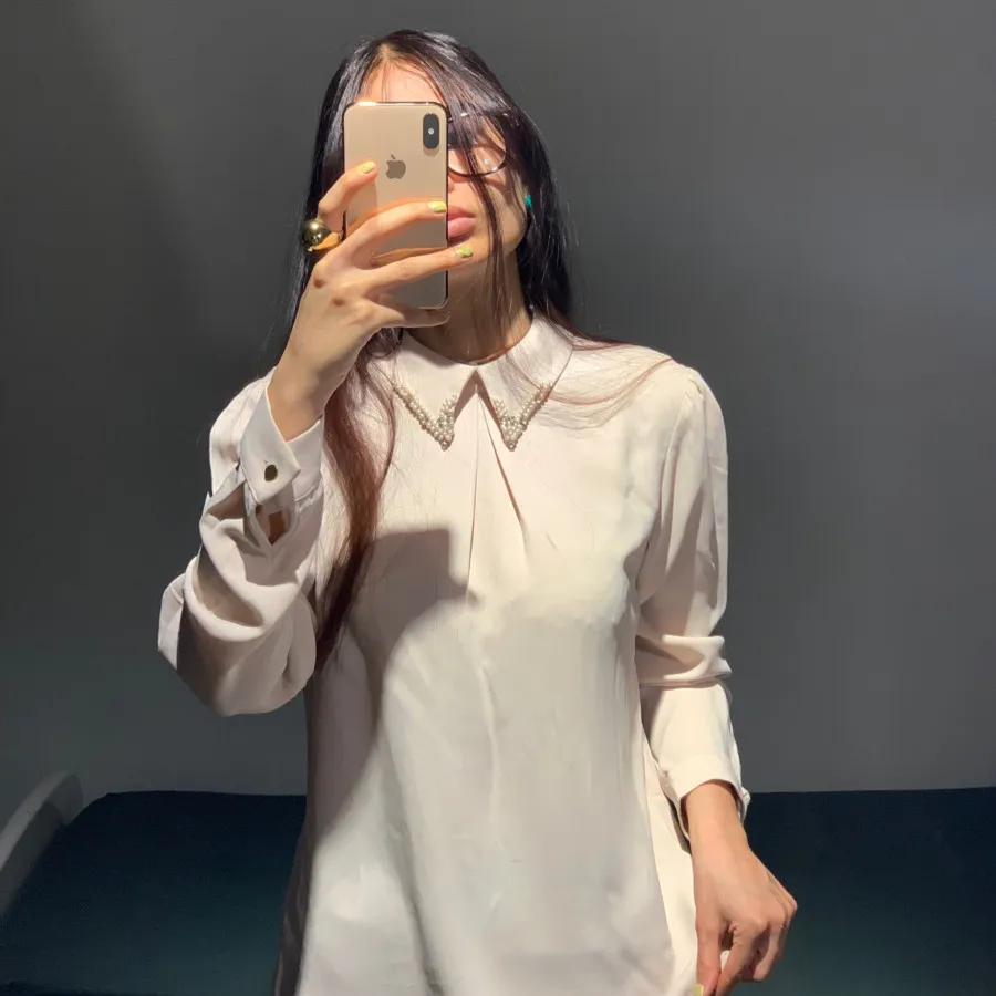 شومیز کرم ترک