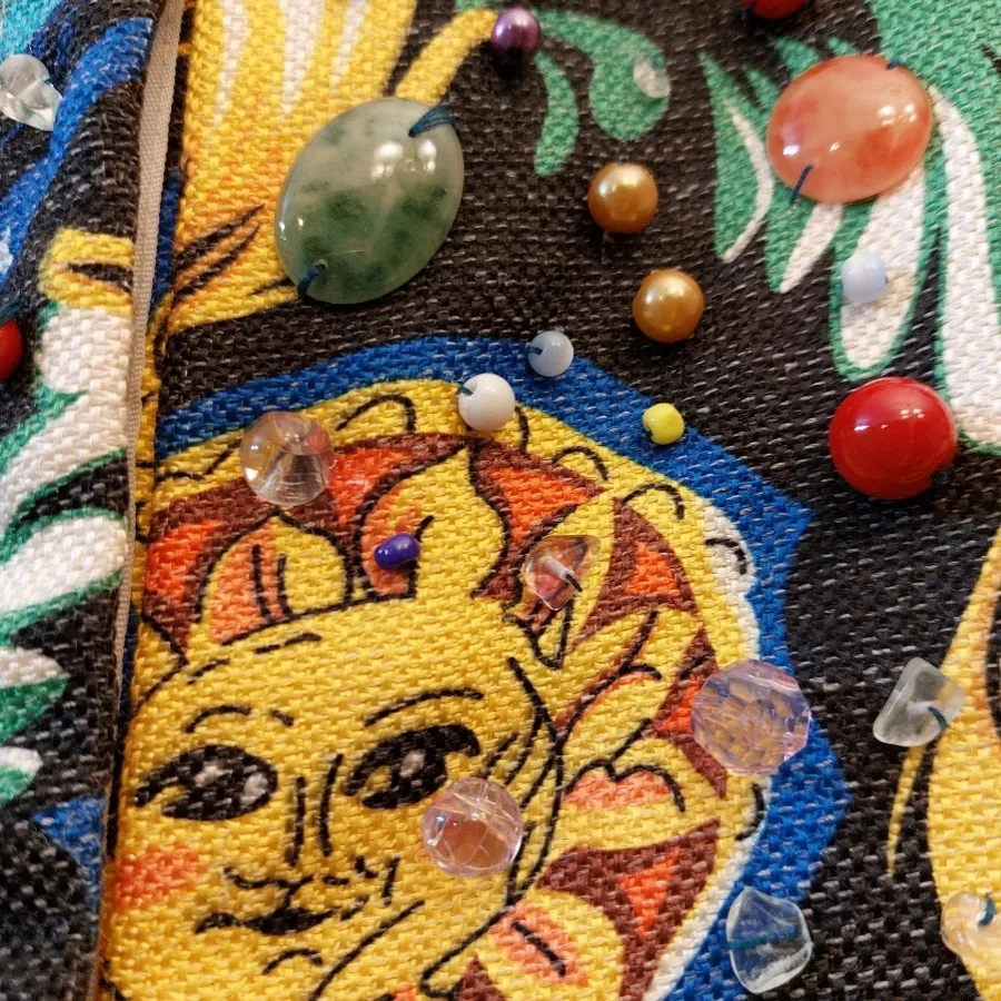 مانتو سنتی سنگ دوزی شده