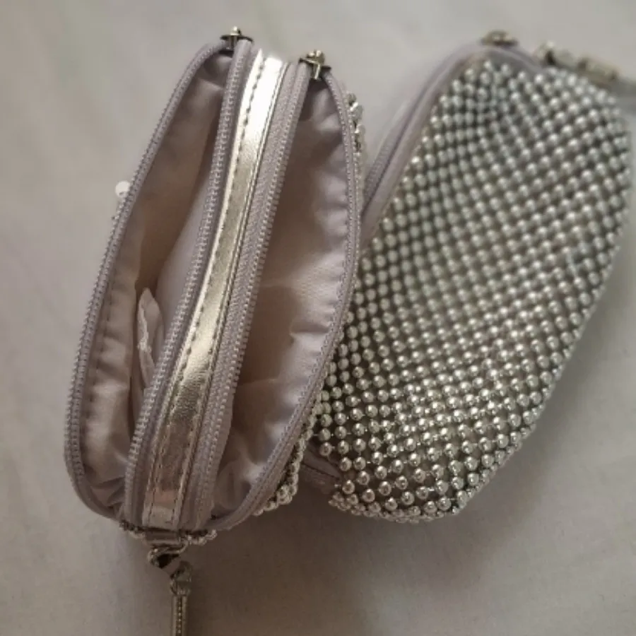کیف کوچولو نقره ای