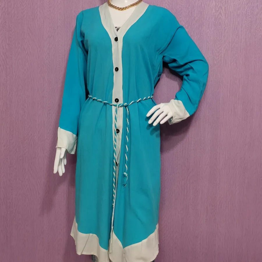 مانتو نخی آبی نیلی