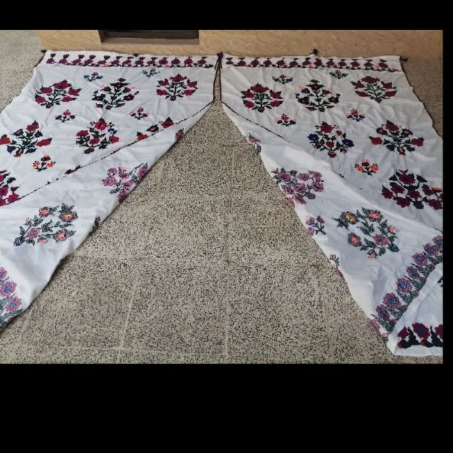 جفت پرده شماره دوزی