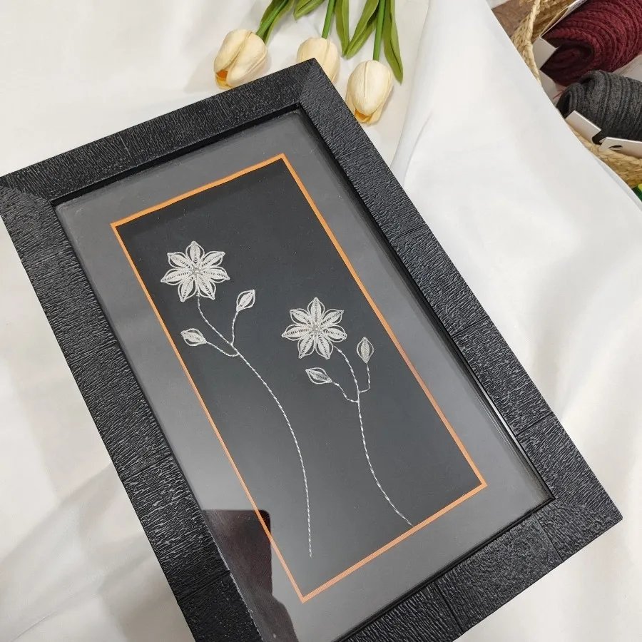 قاب گل نقره