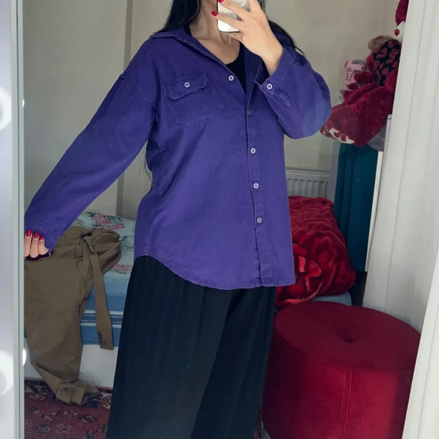 شومیز جین کتان