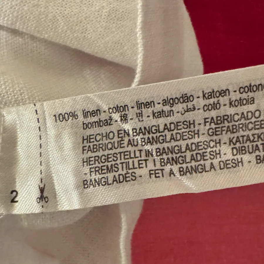 کت لینن سفید زارا zara