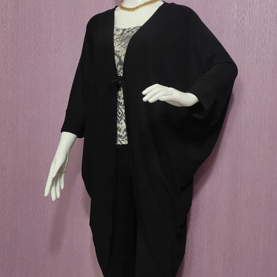 مانتو مشکی خفاشی
