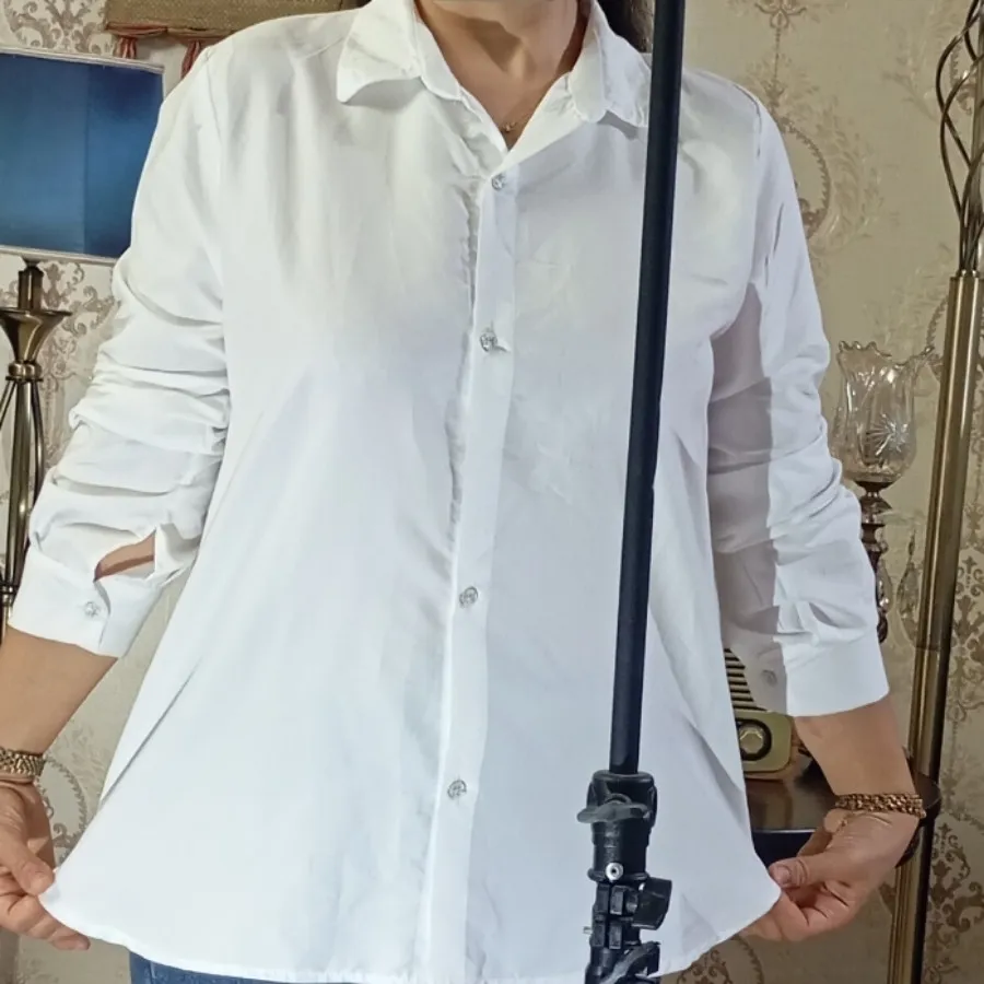 شومیز سفید داکرون