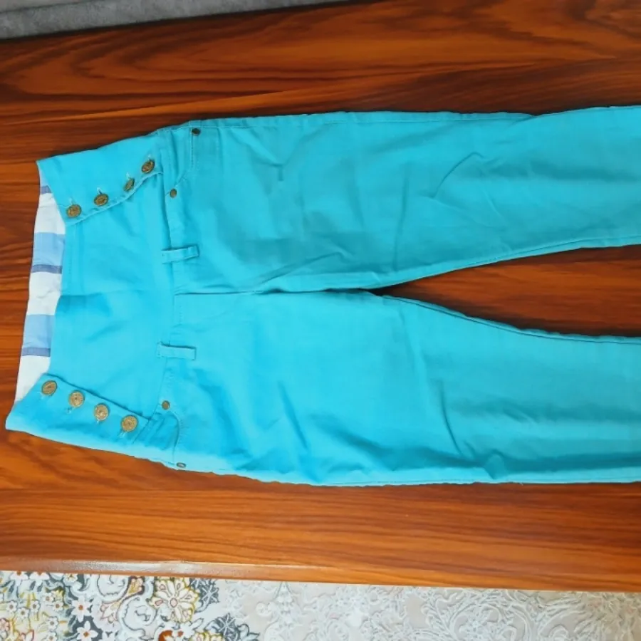شلوار گنی کتان کش