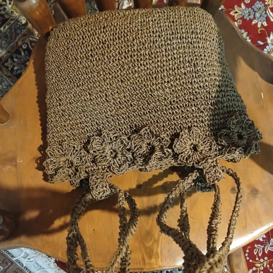 کیف دست بافت رافیا