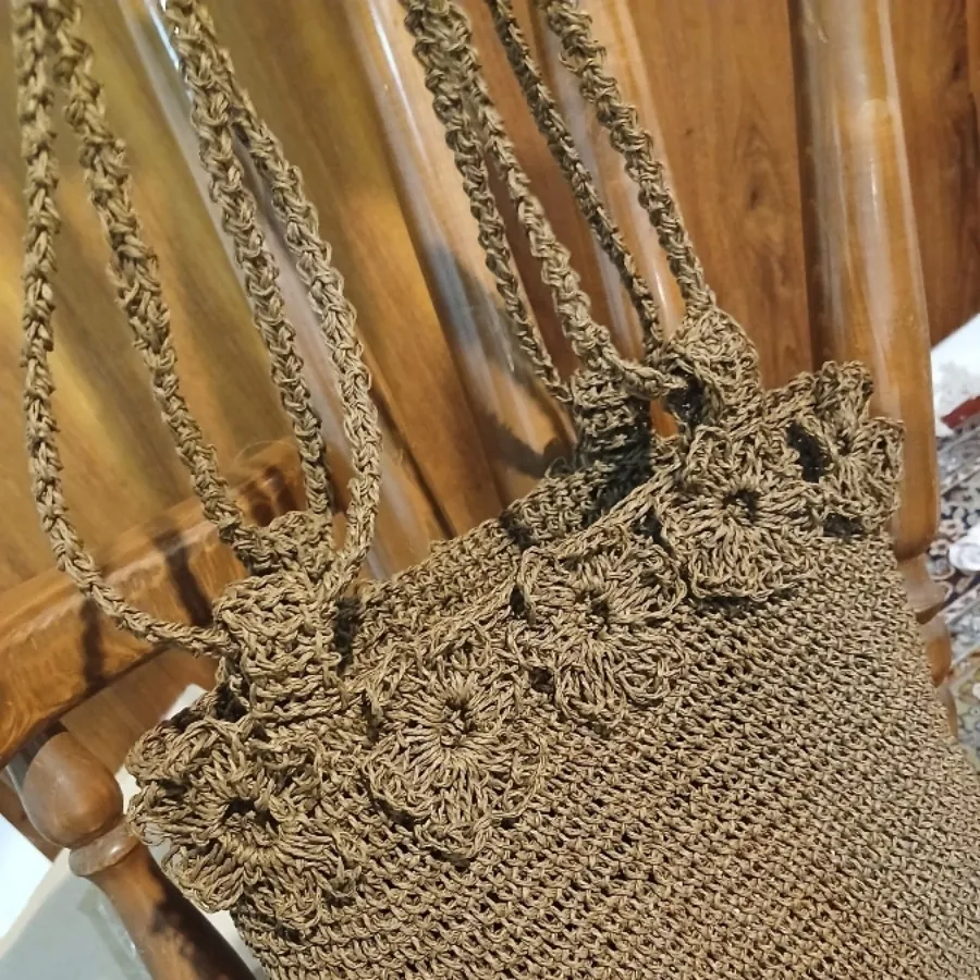 کیف دست بافت رافیا