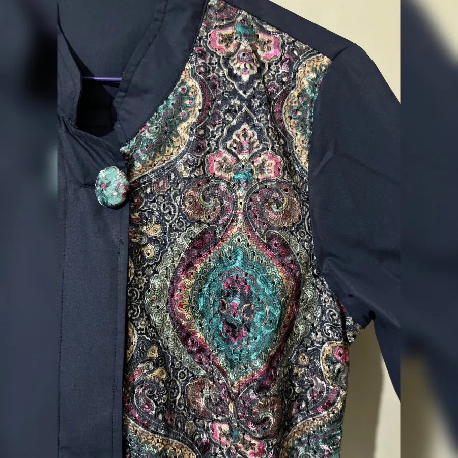 مانتو نخی سوزن دوزی
