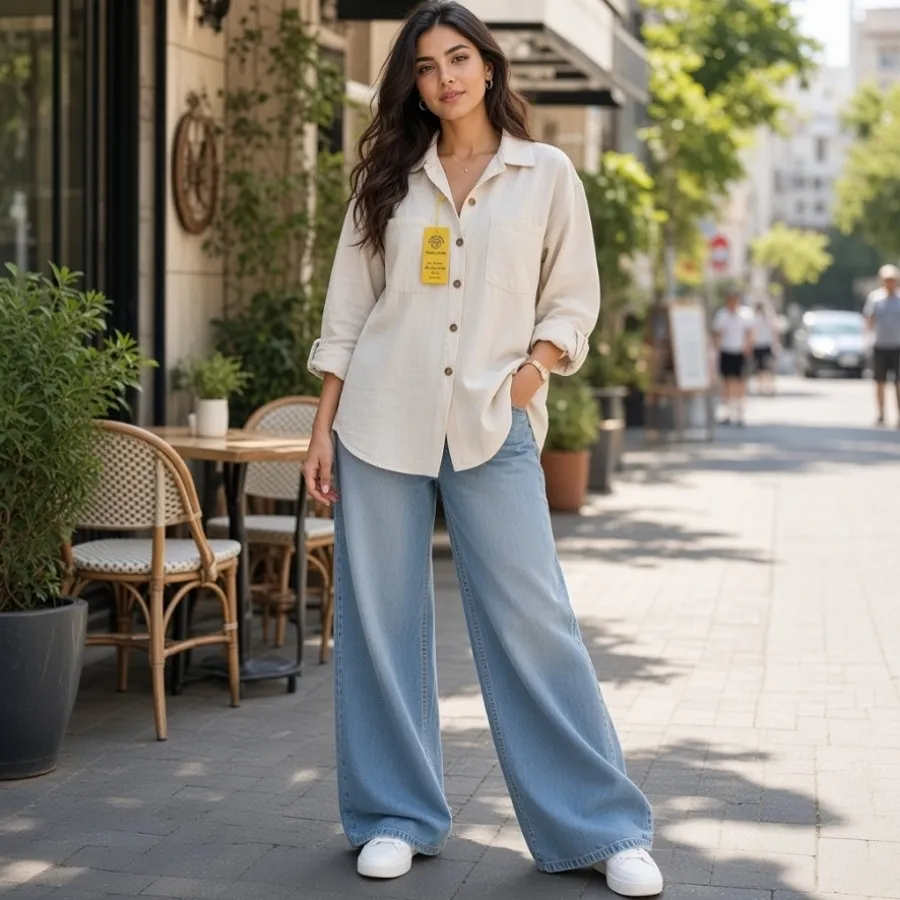 شومیز مانتویی لینن