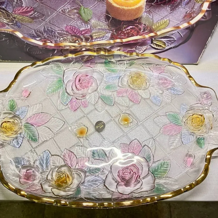 سینی پذیرایی طلاکوب سوگا
