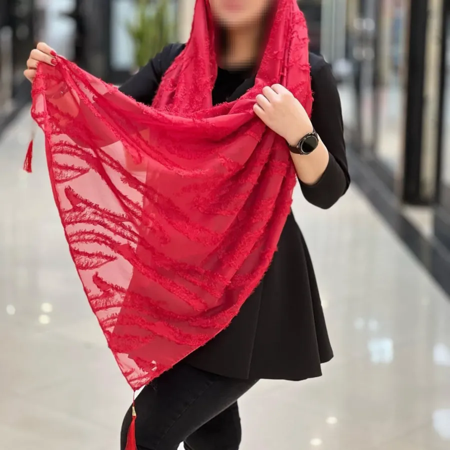 شال یاخما قرمز
