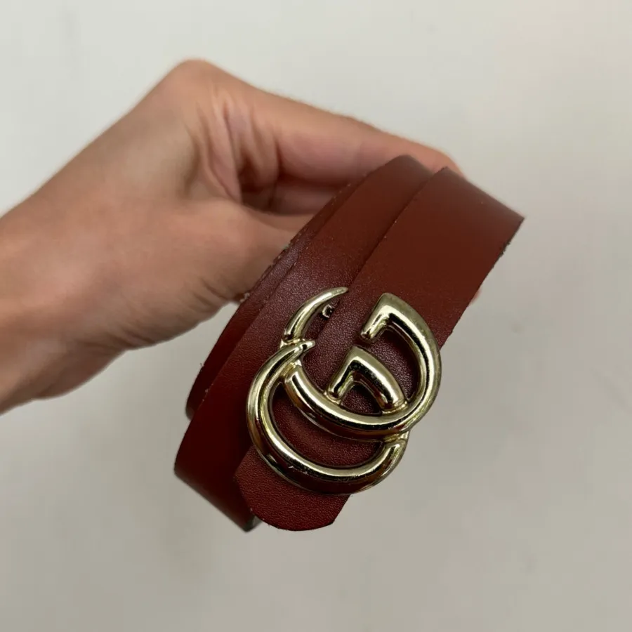 کمربند گوچی قهوه‌ای