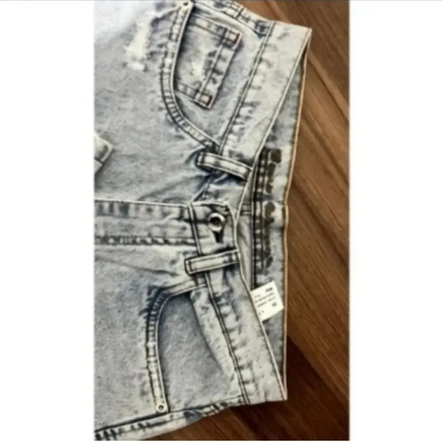 شلوار آبی یخی واید