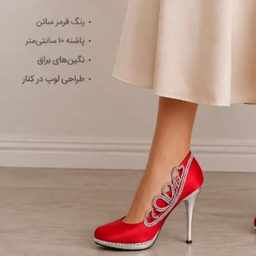 کفش مجلسی آلبالویی
