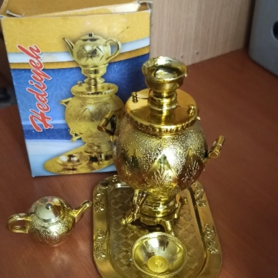 ست سماور و قوری طلا دکوری