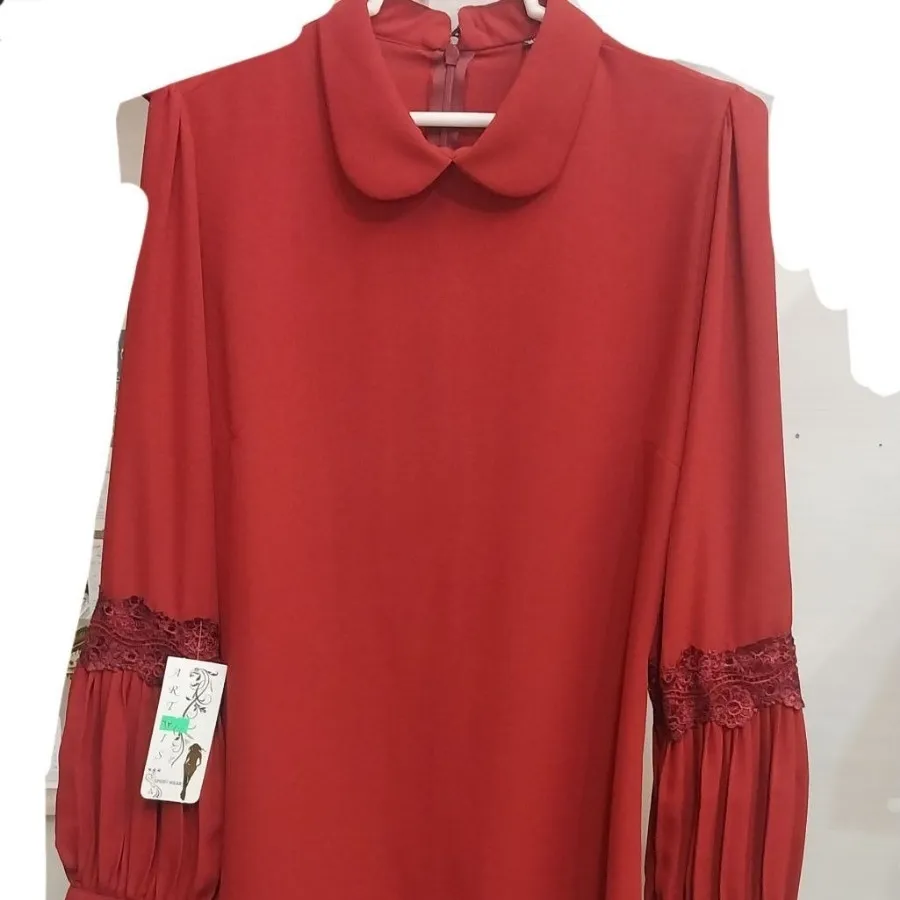 شومیز زرشکی تیره