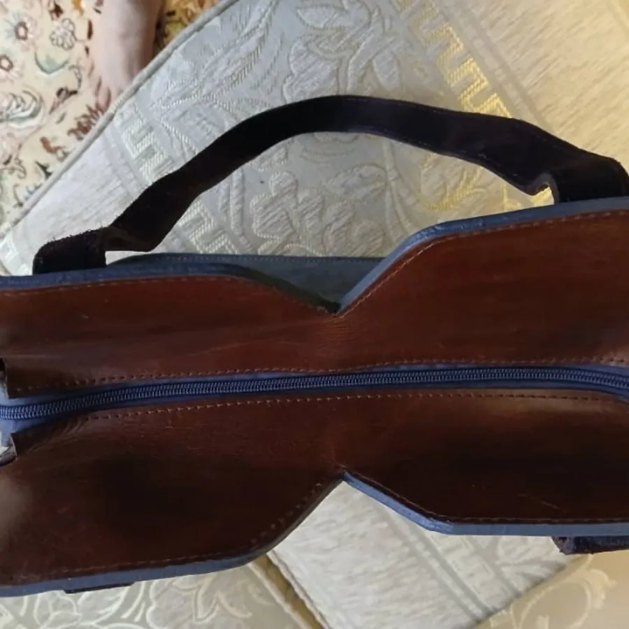کیف ابی خاکستری جیر دکمه