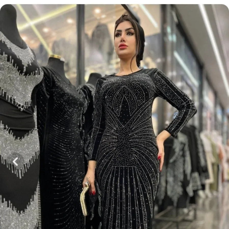 پیراهن شب مخمل