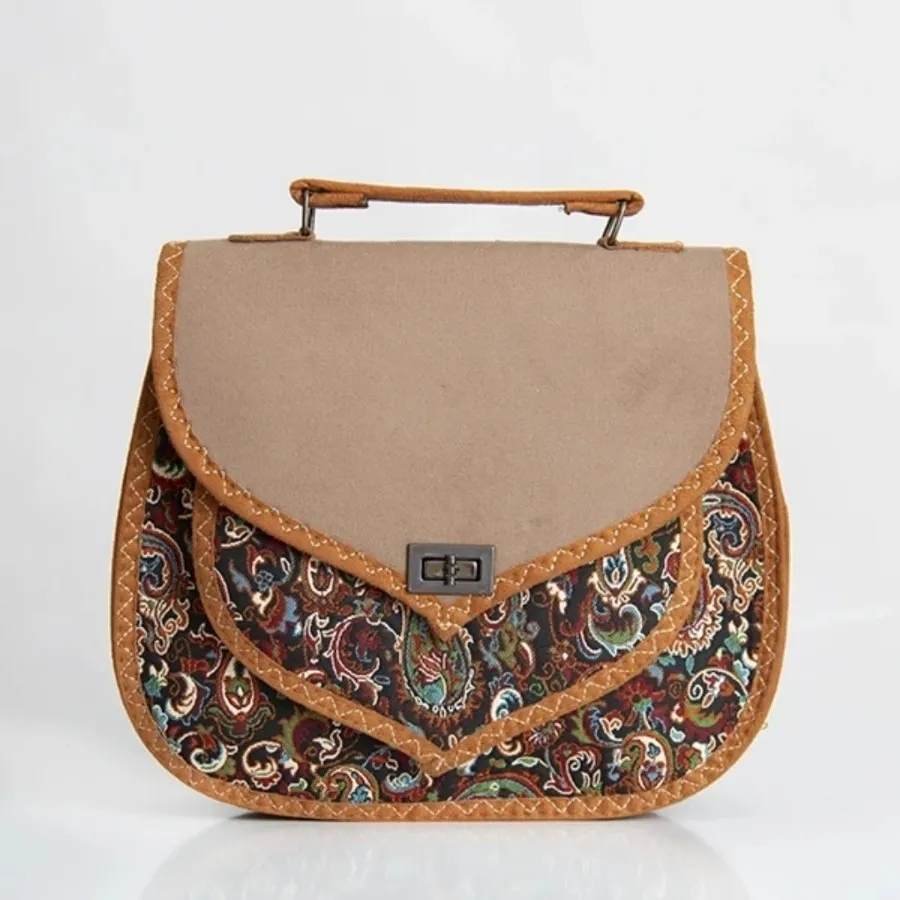کیف دوشی ترمه و مخمل