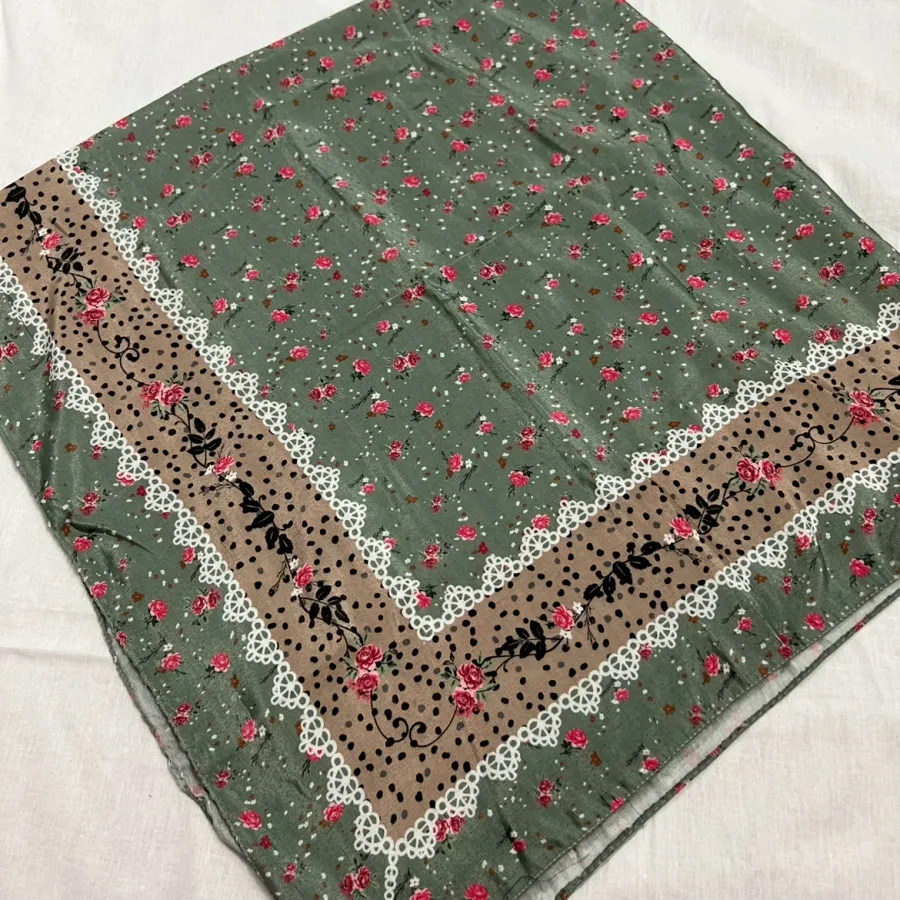روسری گلگلی سبز