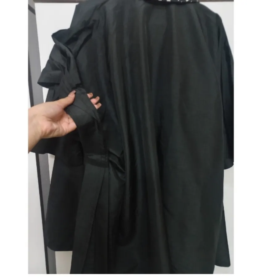 مانتو مشکی مزونی شیک