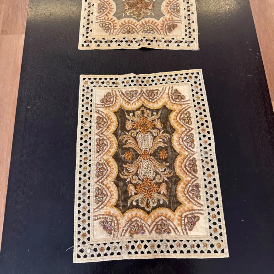 رومیزی ملیله دوزی